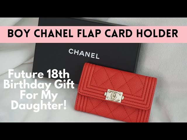 Chanel Boy Flap Card Holder
