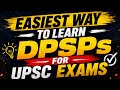 Trick to learn DPSPs easily for competitive exams