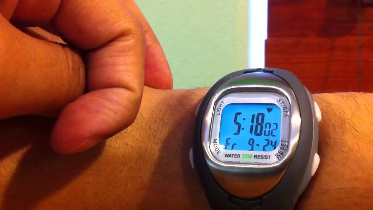 Sportline heart rate watch YouTube