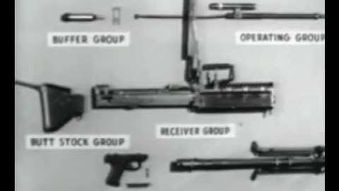 M60 MACHINEGUN, 7.62MM - OPERATION AND CYCLE OF FUNCTIONING (1960) Part 2