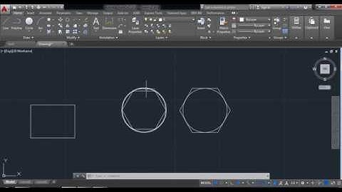 AutoCAD tutorial - rectangle and polygon command explanation in Bangla