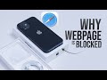 Why Is Webpage Blocked on iPhone? (explained)