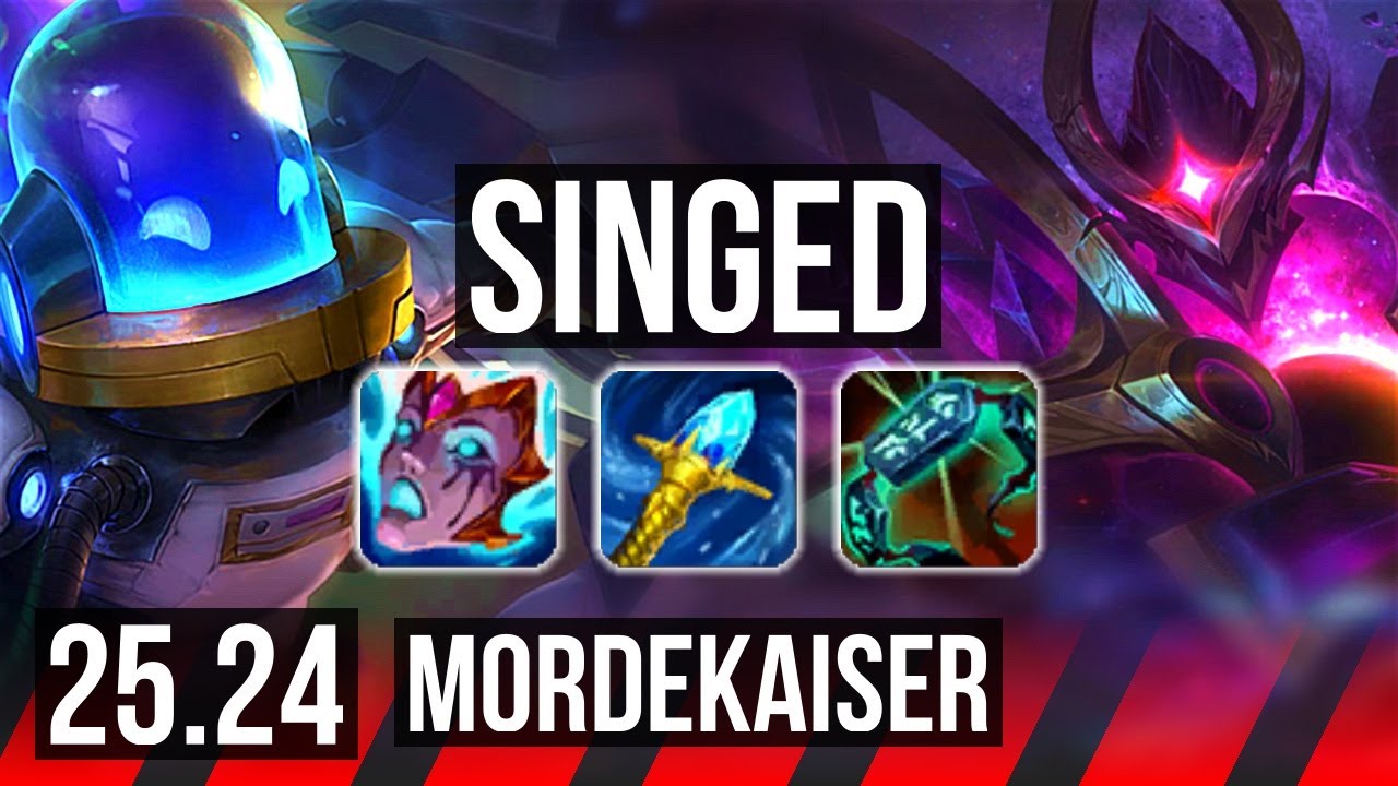 SINGED vs MORDEKAISER (TOP) | KR Master | 25.24