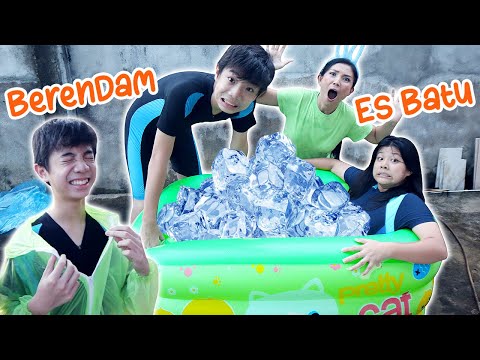 BERENDAM DI KOLAM ES BATU ! DINGIN BANGET ! Tantangan Lucu | CnX Adventurers