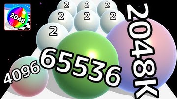 Ball run 2048 ♾️ vs Merge Number Run gameplay Walkthrough android iOS