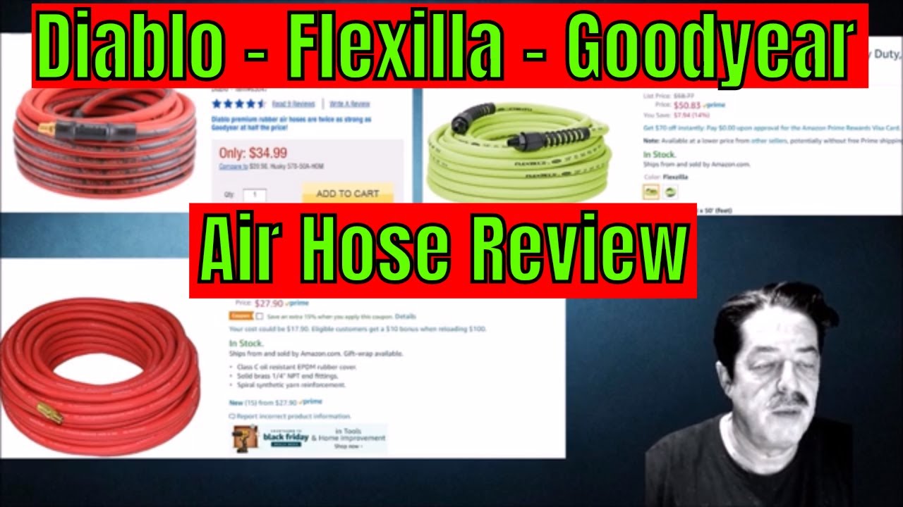 Diablo v. Goodyear v. Flexilla Compressor Hose Review