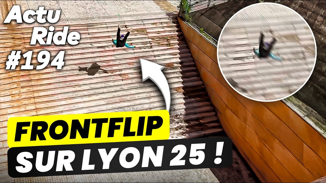 Lyon 25 en parkour  Candide Thovex qui passe dans un clip 