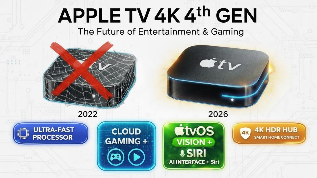 Apple TV 4K (2026) Leaks - 9 Major Leaks Updates, 120Hz, A19 Chip - YouTube