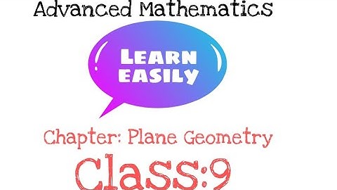 Textbook solutions of Advanced Mathematics.plane geometry, Detailed explanation