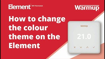 How to: Learn how to change the colour theme on your Warmup Element WiFi Thermostat