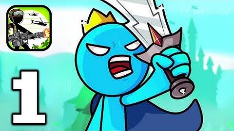 Stickman Army: Clash - Gameplay Walkthrough Part 1 Tutorial Upgrade your base (Android,iOS)