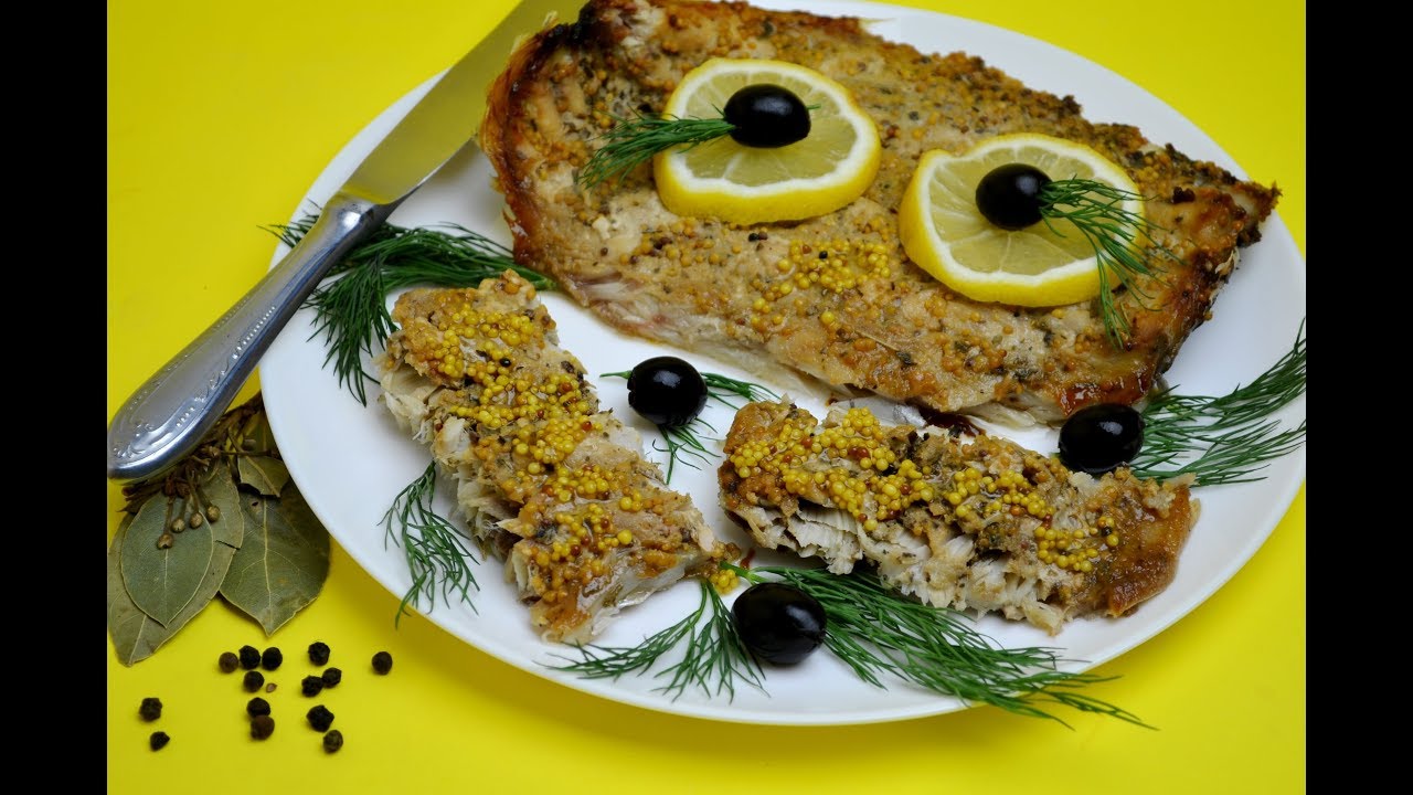 Запеченная скумбрия с горчичным маринадом