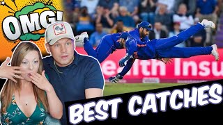 10 Amazing Catches In Cricket REACTION