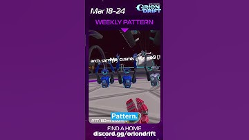 This week we’ll be giving out the Tiger Pattern 🐅🤖 #oriondrift