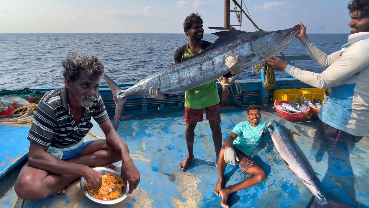 WOW‼️ The Fifteenth Day We Stay In The Deep Sea 🤩 Biggest Fish Ever Caught!💢