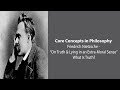 Friedrich Nietzsche, What Is Truth?  - Philosophy Core Concepts