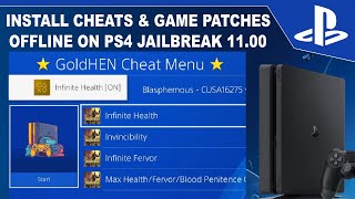 PS4 11.00 Jailbreak install Cheats & Game Patches Offline Tutorial