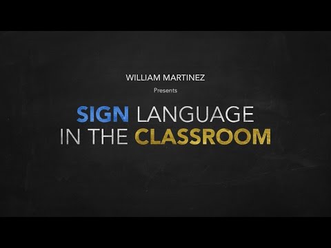 Sign Language In The Classroom - INTRO - YouTube