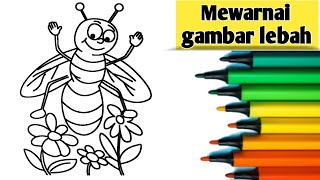 Mewarnai gambar lebah // How to colour a bee - YouTube