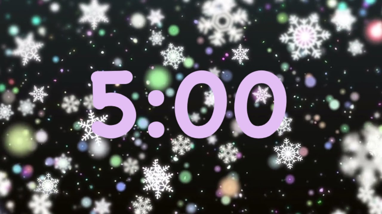 5 Minute Nice Snowflake Timer | Soothing Lovers