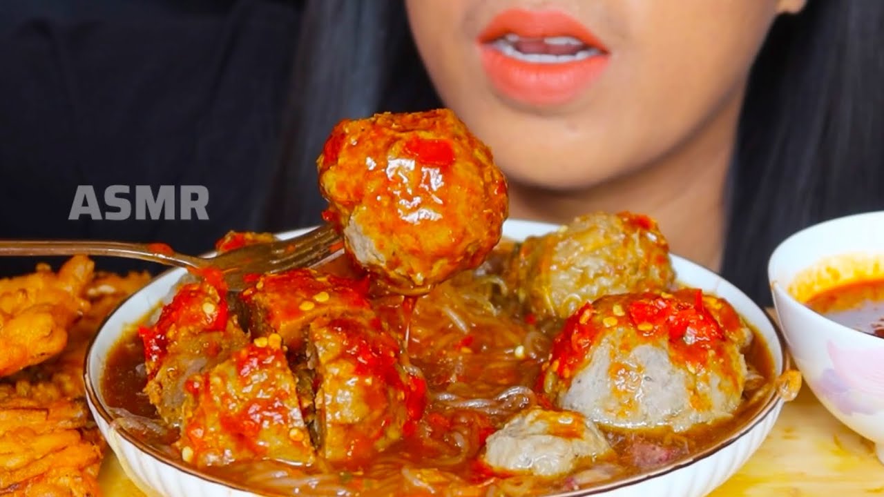 ASMR BAKSO ||ASMR FOOD VIDEOS EATING 