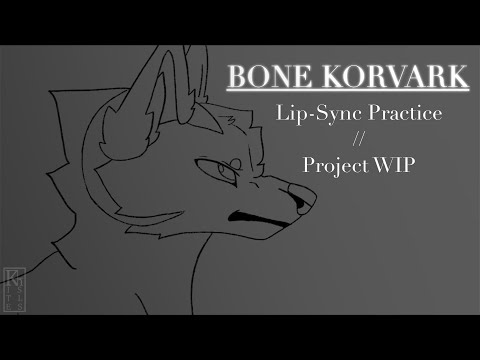 Bone Korvark (OC) | Lip-Sync Practice + Project WIP (Animation)