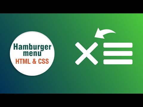 Animated hamburger menu with htm & css | CSS Effects | Mandan Koding