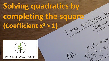 Solving quadratics by completing the square (with a number at the front)