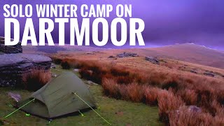 Another BAD WEATHER Winter SOLO Wild Camp  Oke Tor Dartmoor (Naturehike Cloud Up 2)