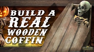 Authentic DIY Wood Coffin Prop - A Halloween Tutorial