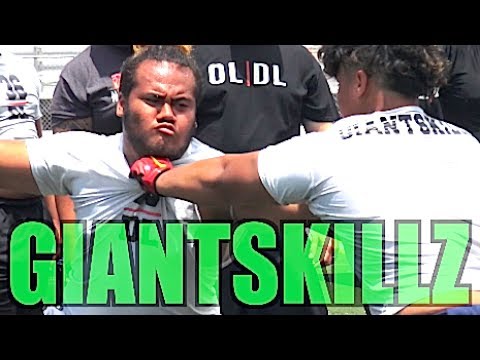 Giant Skillz Finals : Offensive Line vs Defensive Line  Finals 1v1s