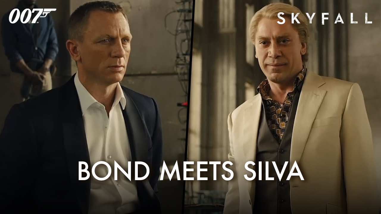 SKYFALL  007 Meets Silva  Daniel Craig Javier Bardem  James Bond