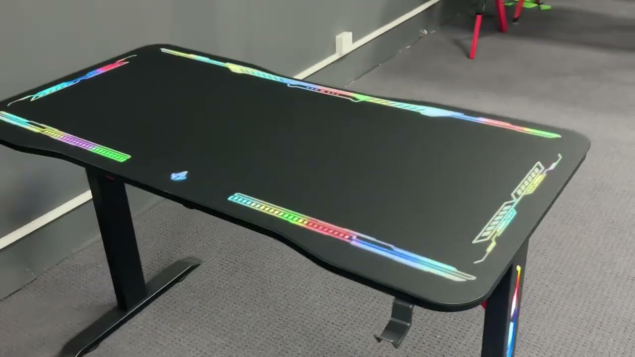 "Who needs a gaming arena? This lit desk brings the vibe home 🌙 