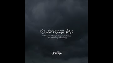 {وَاصْبِرْ لِحُكْمِ رَبِّكَ فَإِنَّكَ بِأَعْيُنِنَا ۖ} القارئ فيصل الهاجري