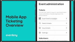 Everything you need to know about ticketing in Eventeny mobile app