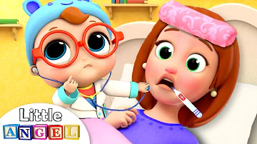 Mommy is Sick | Boo Boo Song | Little Angel Nursery Rhymes