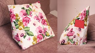 DIY Triangular Pillow or Wedge Pillow
