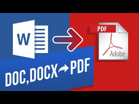 Video: Kuinka muuntaa Word-asiakirjat pdf-muotoon?