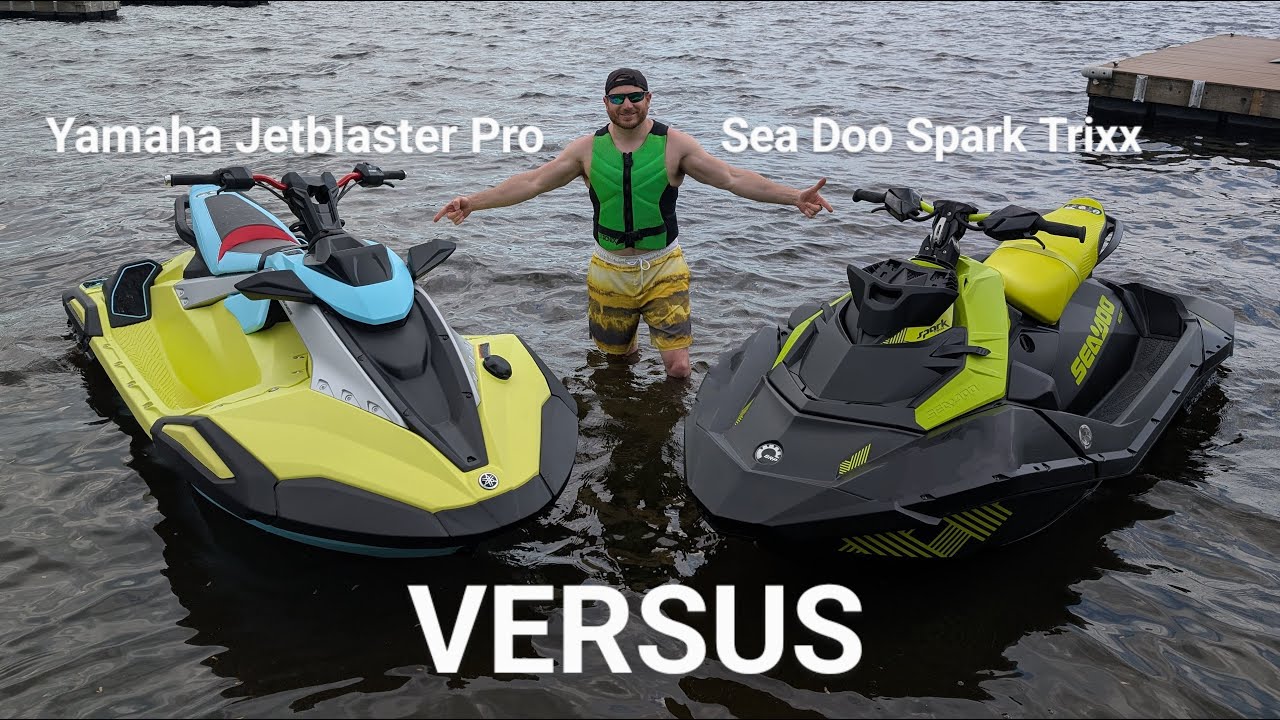 FINALLY! Sea Doo Spark Trixx VS Yamaha Jetblaster Pro HEAD TO HEAD