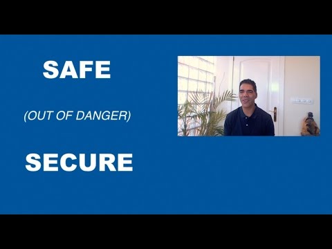 Safe vs Secure / 1-minute English tip