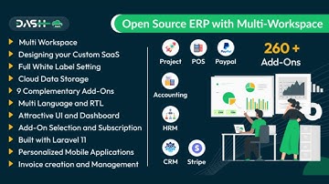 WorkDo Dash SaaS - Open Source ERP with Multi-Workspace Php Script Free Download | #WorkDo Dash SaaS