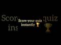 JS Quiz Score Tracker in 8 Seconds 😱 || MiniScriptlab25 || #js #coding #project