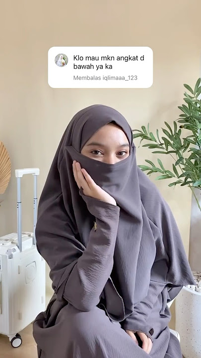 Cara makannya gimana? Sini sinii aku spill #frenchkhimar #hijrah #niqab