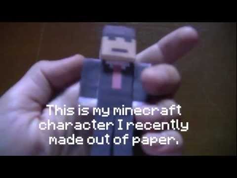 Minecraft Papercraft Character