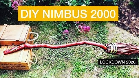 Harry Potter DIY Nimbus 2000 Broomstick Under £20! (Up-cycle and Lockdown DIY)