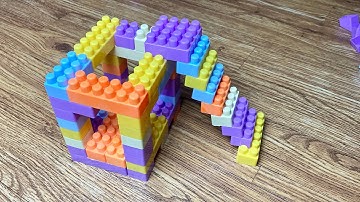 Satisfying DIY Building Blocks Lego Bunk Beds  / Playing Building Blocks #asmr #asmrsounds