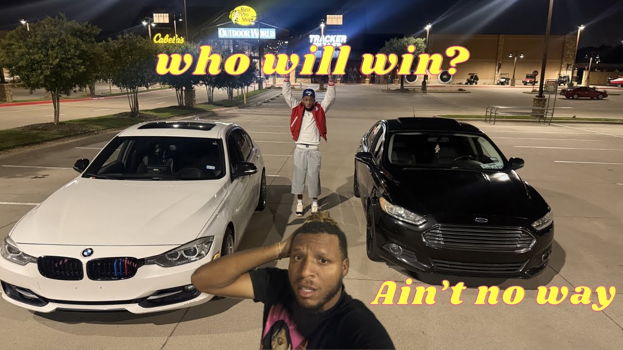 Me VS. My Cousin in a street race!