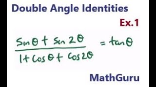 Double Angle Identities | Trigonometry | Grade 12 | Example 1