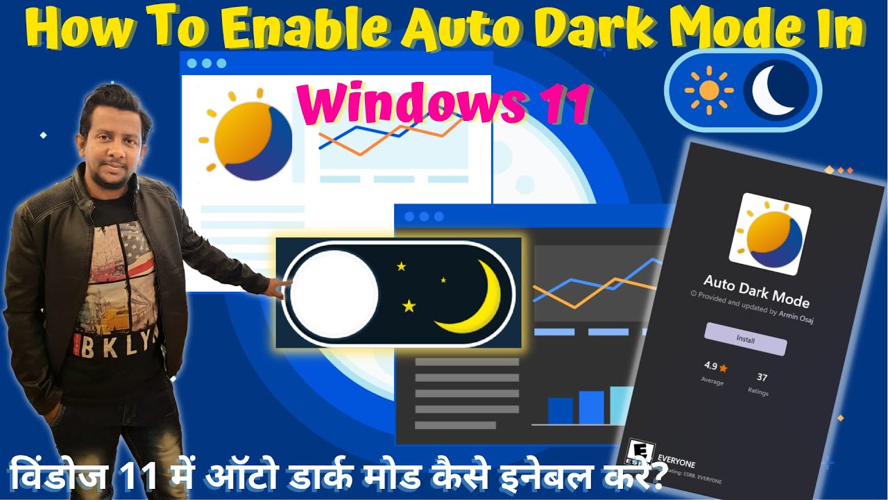 How To Enable Auto Dark Mode In Windows 11 | How To Scheduled Dark Mode ...