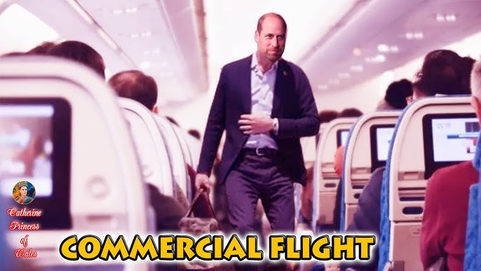 Fans Excited As SPOTTED Prince William Boarding A Commercial Flight On An  Overseas Trip
